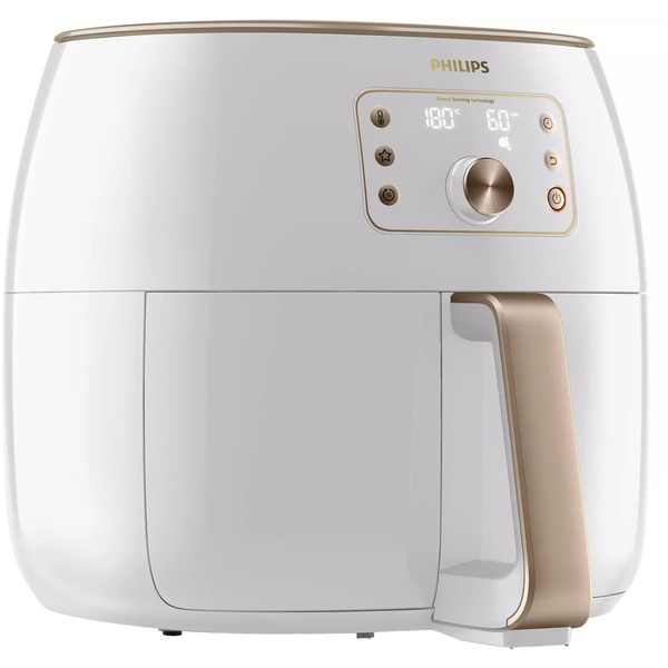 Philips Premium Airfryer XXL HD9870/20, Heißluftfritteuse weiß/champagner