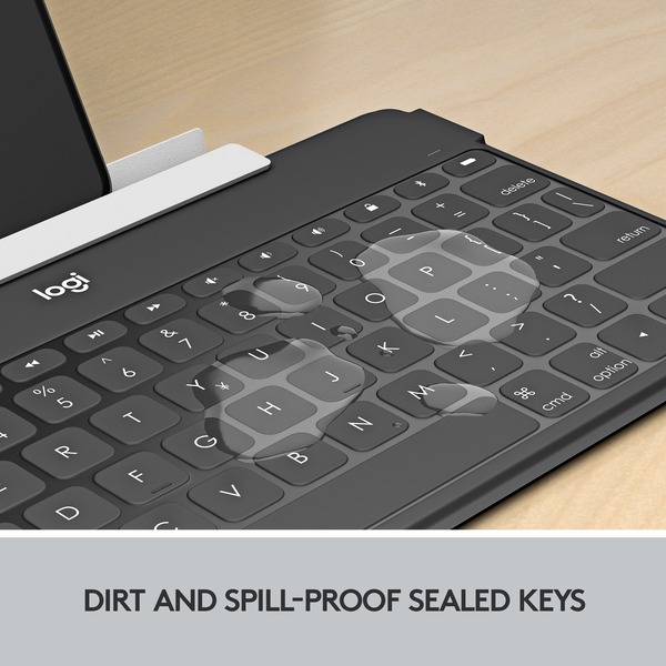 Logitech KeysToGo, Tastatur schwarz, DELayout, iOS