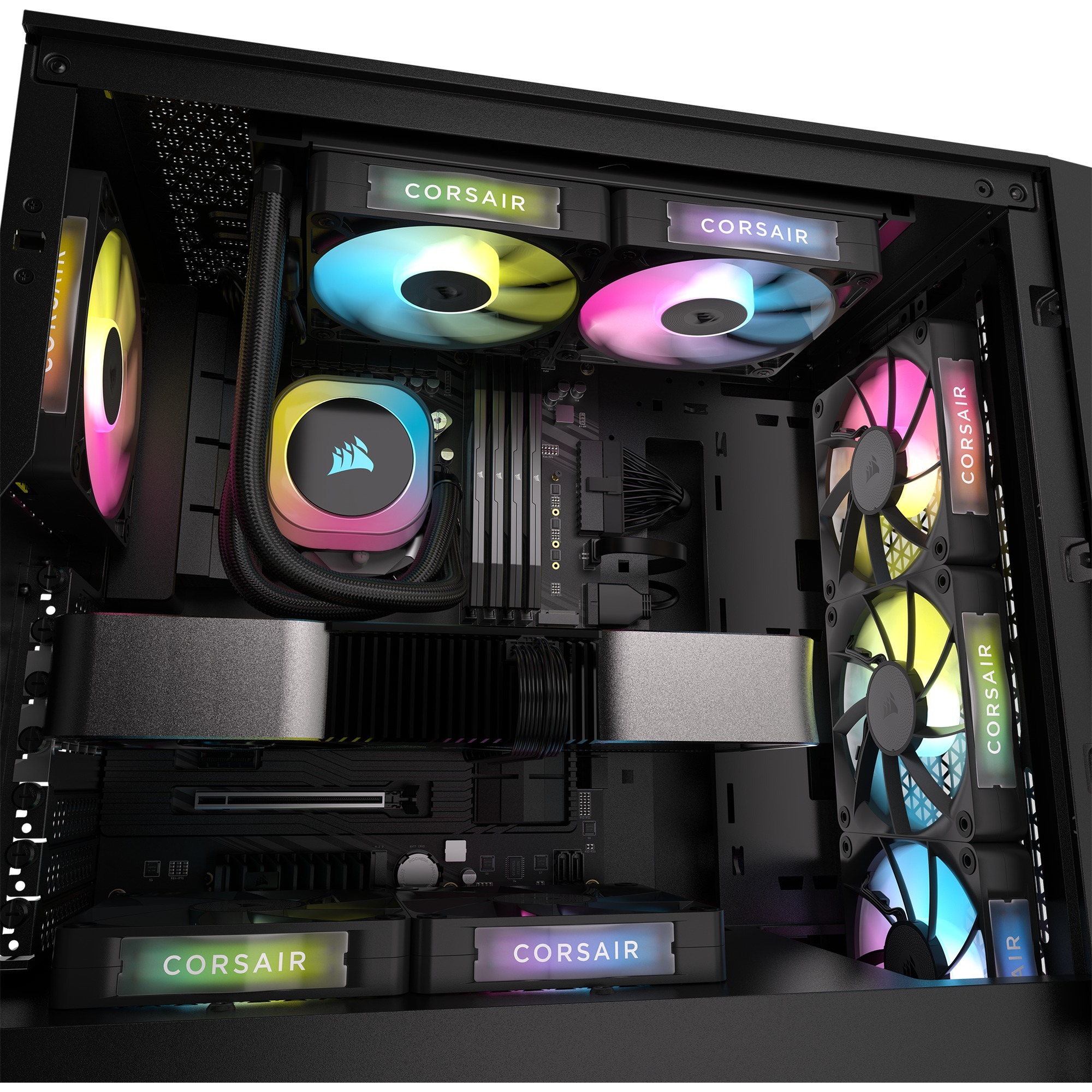 Corsair iCUE LINK RX120 RGB, Gehäuselüfter schwarz, 120 mm