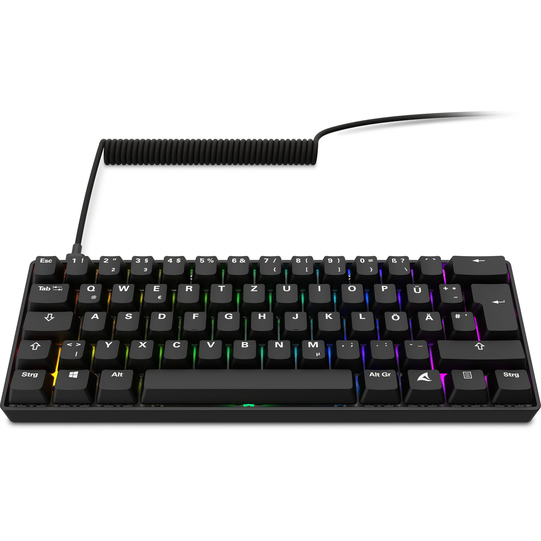 Sharkoon SKILLER SGK50 S4 Gen2 PBT, Gaming-Tastatur schwarz, DE-Layout, Gateron G Pro 3.0 Yellow