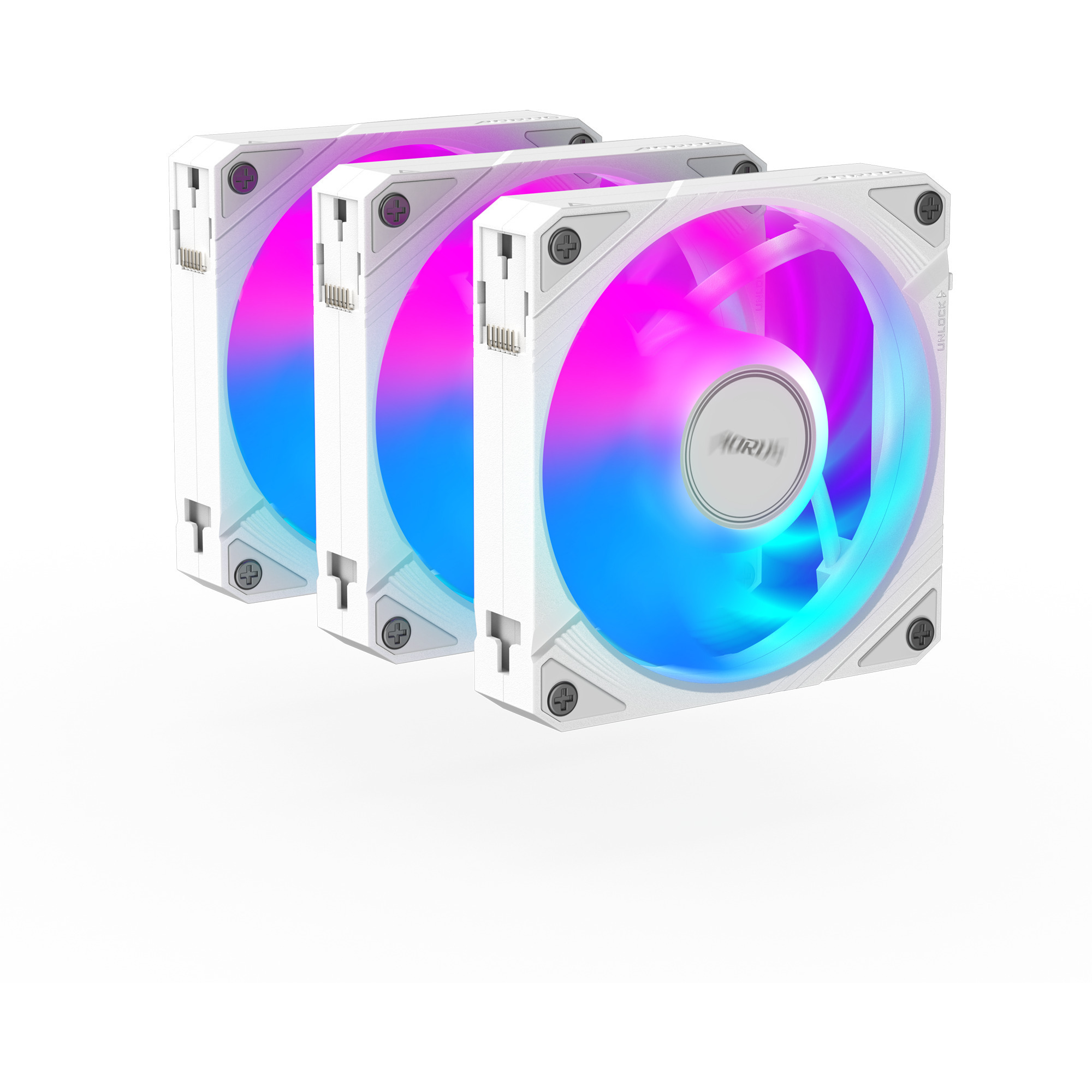 GIGABYTE AORUS EZ CHAIN FAN 120, Gehäuselüfter schwarz, 3er Pack, 120 mm