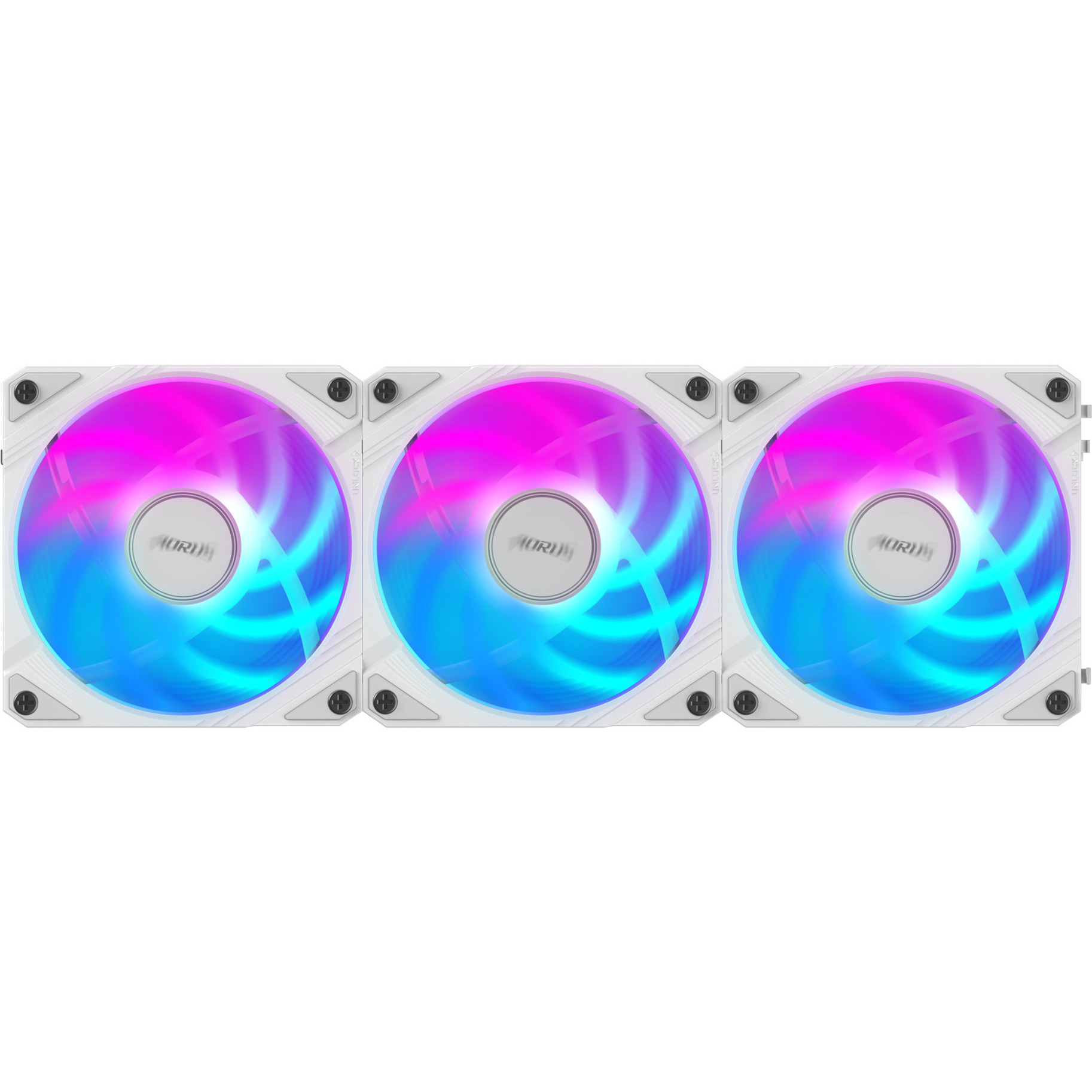 GIGABYTE AORUS EZ CHAIN FAN 120, Gehäuselüfter schwarz, 3er Pack, 120 mm