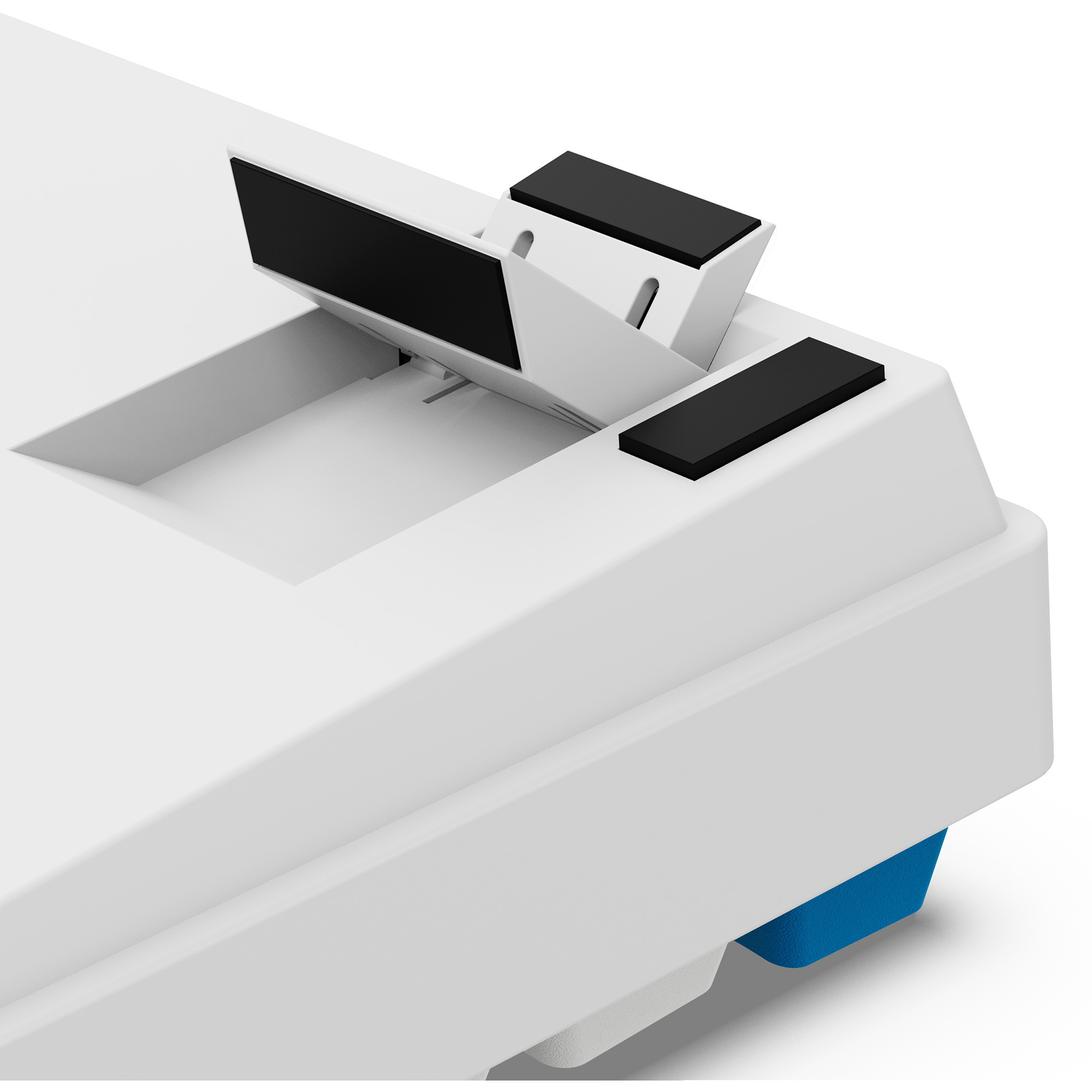 Sharkoon SKILLER SGK50 S4 Gen2 PBT, Gaming-Tastatur weiß, DE-Layout, Gateron G Pro 3.0 Yellow