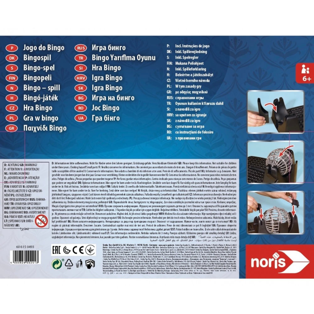 Noris Bingotrommel, Partyspiel