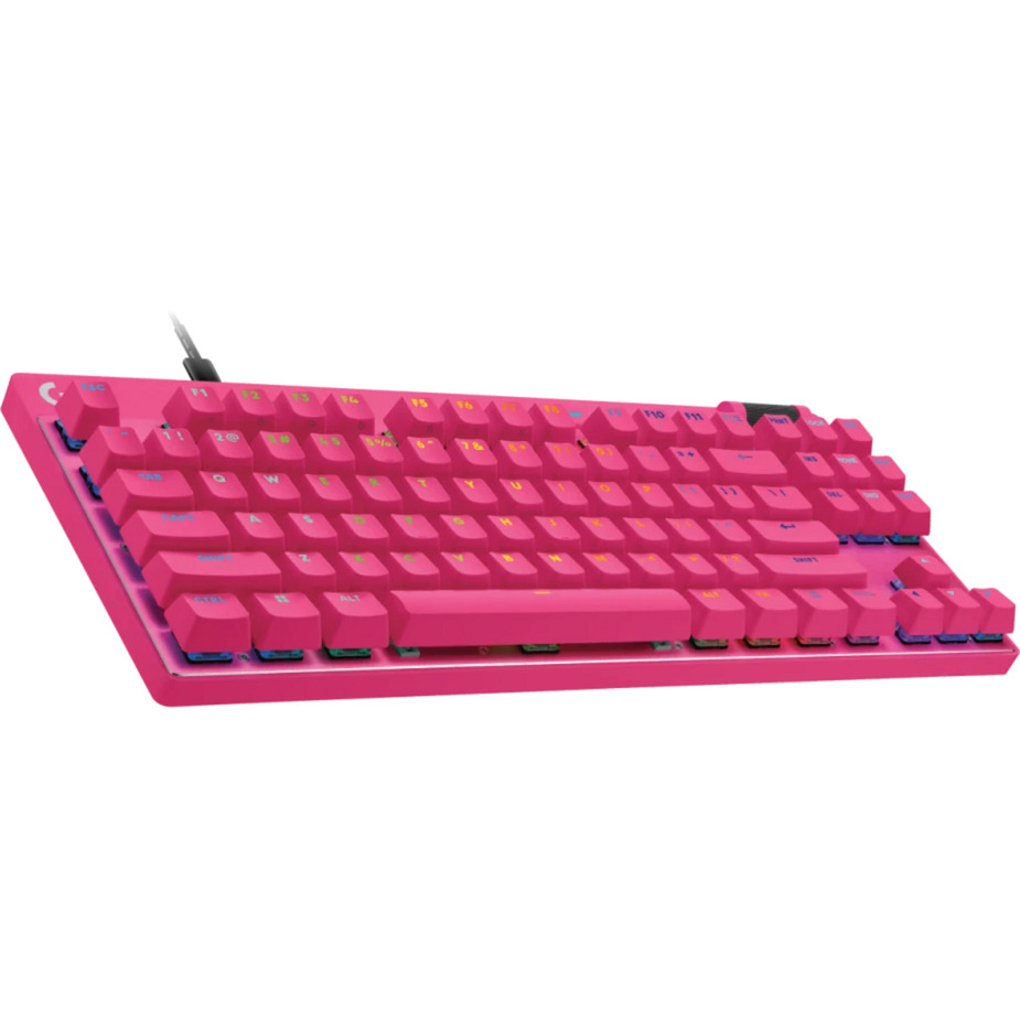 Logitech G Pro X TKL Rapid, Gaming-Tastatur pink, DE-Layout