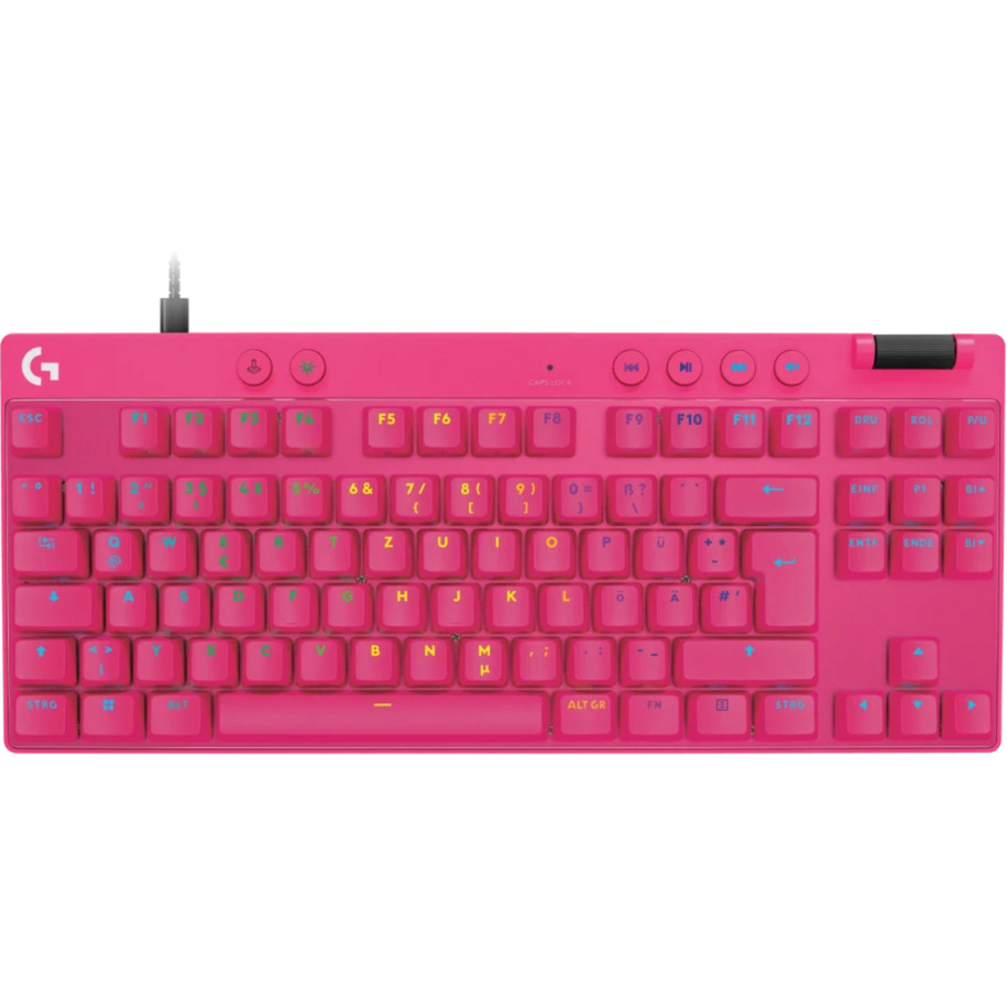 Logitech G Pro X TKL Rapid, Gaming-Tastatur pink, DE-Layout