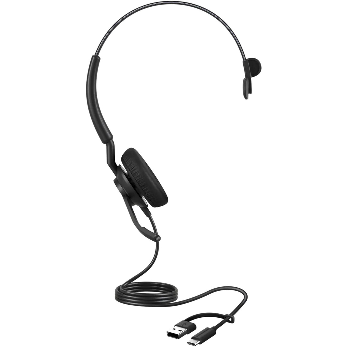 Jabra Engage 40, Headset schwarz, UC, Inline Link, USB-C und USB-A, Mono