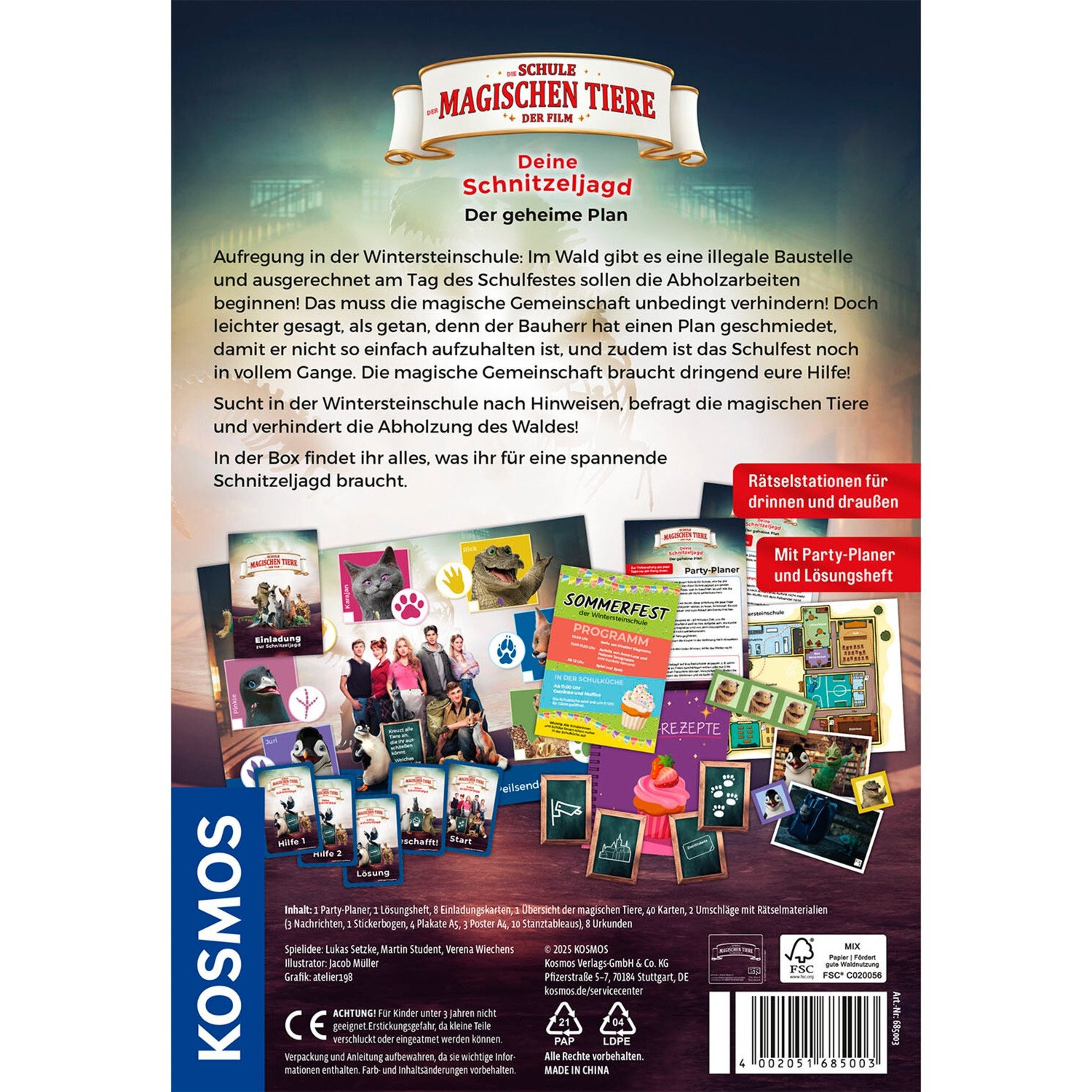 KOSMOS Die Schule der magischen Tiere - Der Film: Deine Schnitzeljagd, Partyspiel