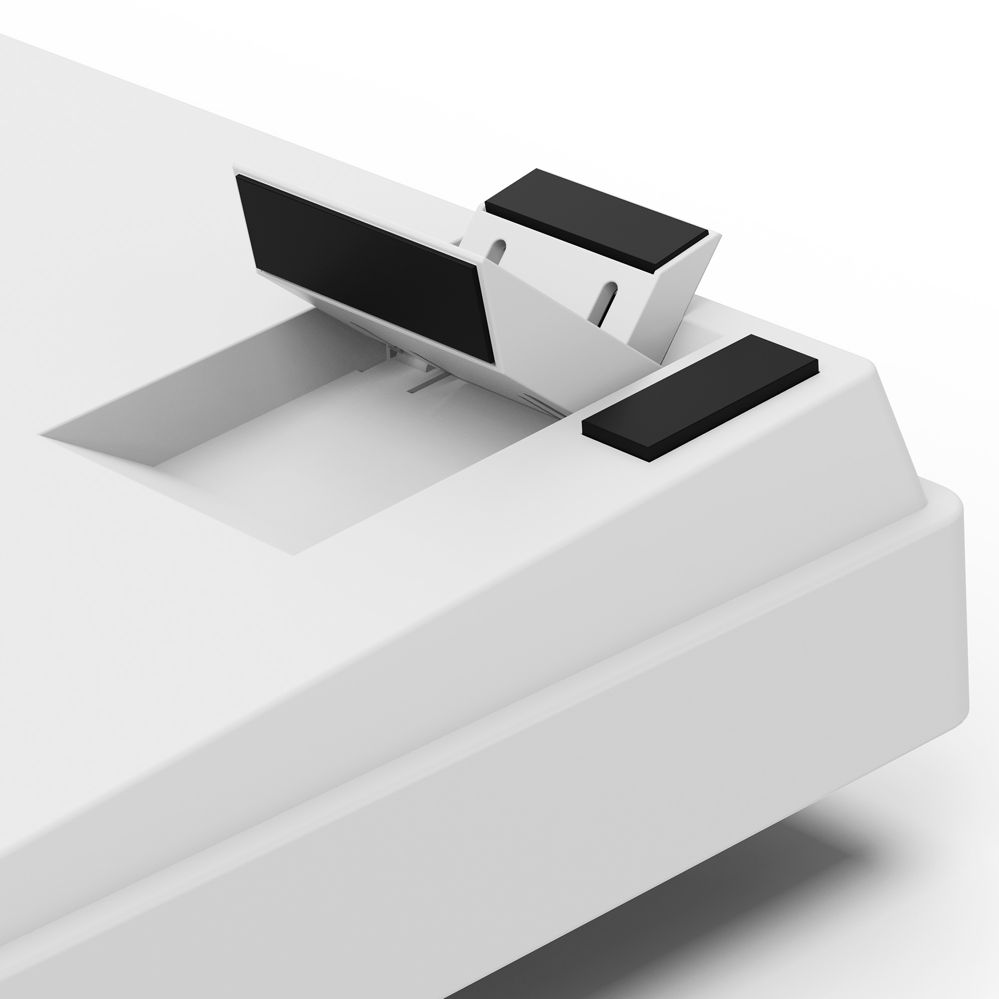 Sharkoon SKILLER SGK50 S4 Gen2 Barebone, Gaming-Tastatur weiß