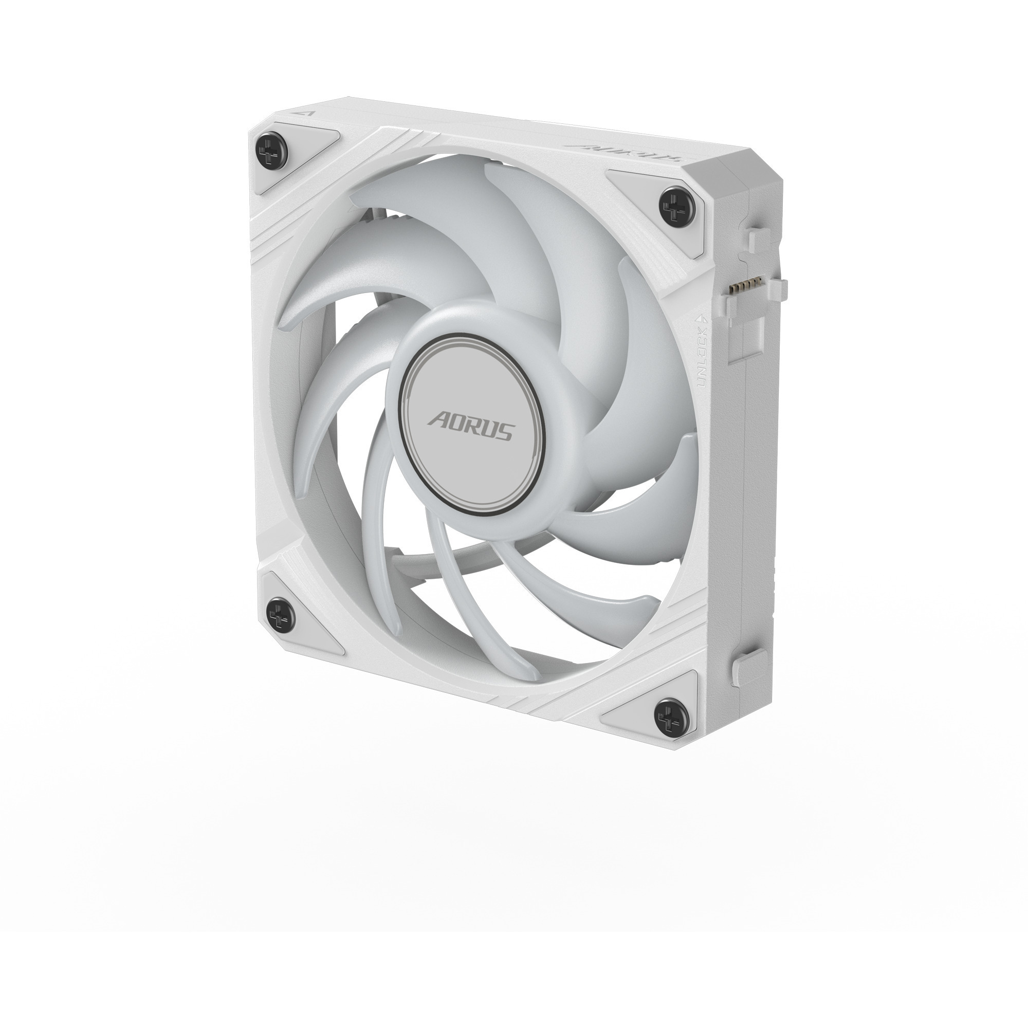 GIGABYTE AORUS EZ CHAIN FAN 120, Gehäuselüfter weiß, 120 mm