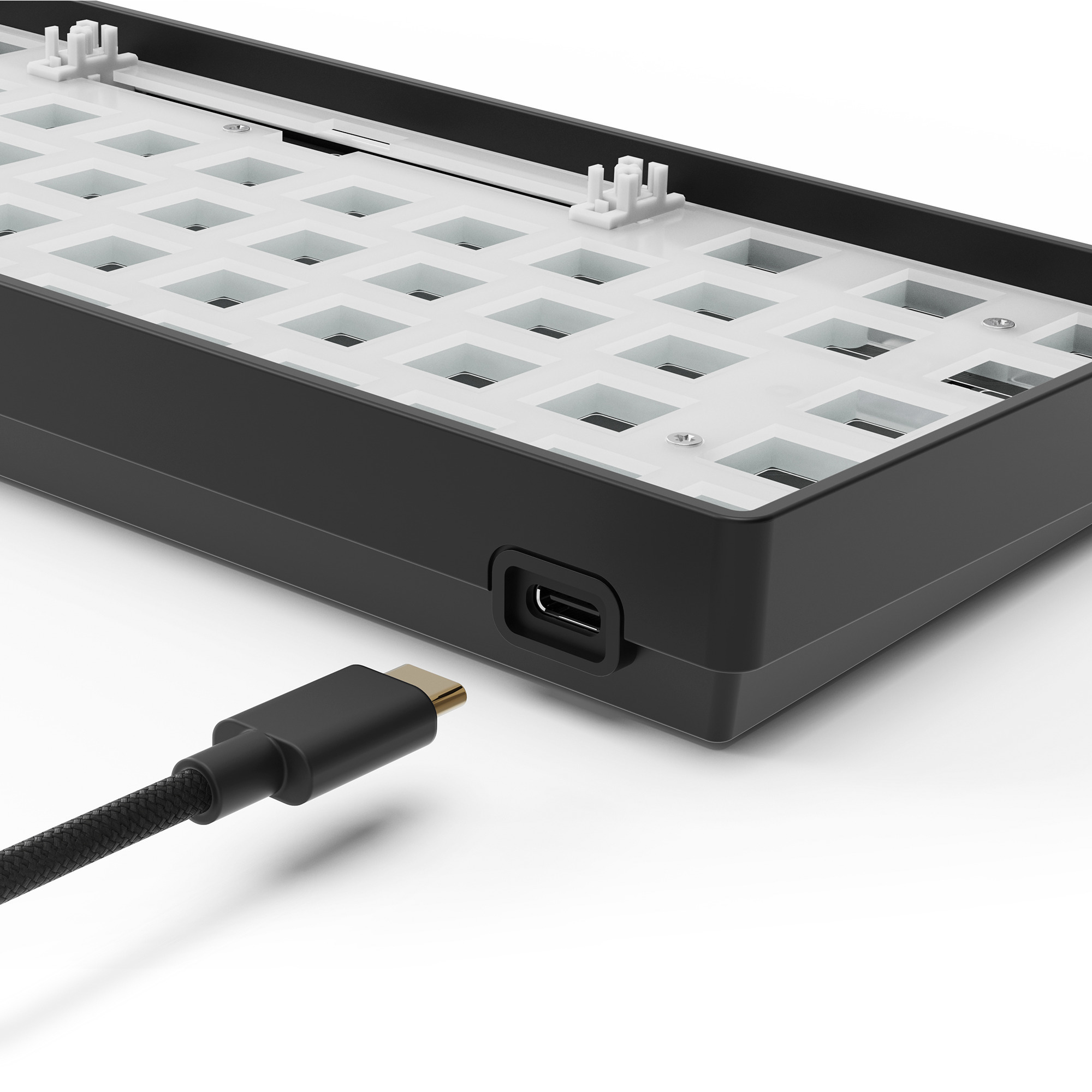 Sharkoon SKILLER SGK50 S4 Gen2 Barebone, Gaming-Tastatur schwarz