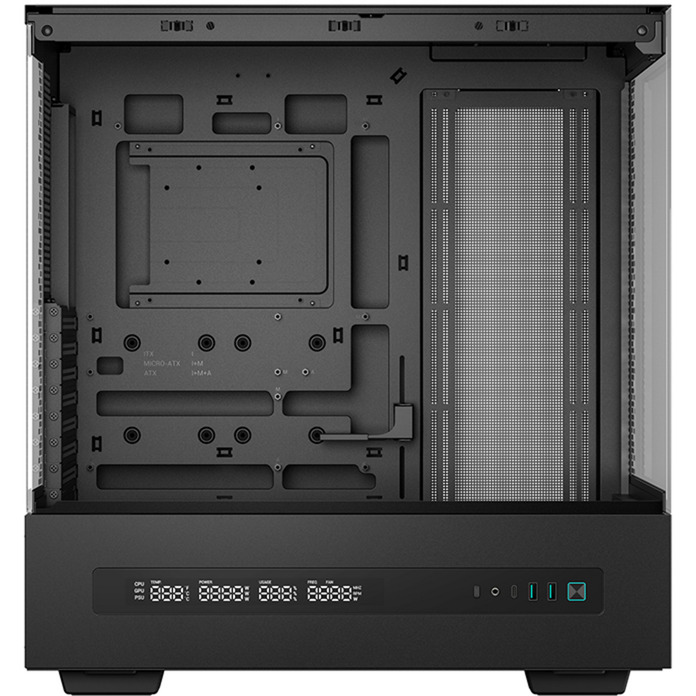 DeepCool CH690 Digital , Tower-Gehäuse schwarz, Tempered Glass x 2