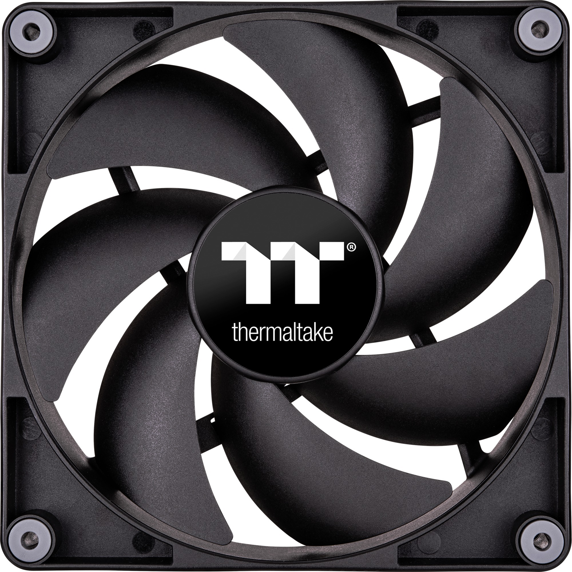 Thermaltake CT120 PC Cooling Fan, Gehäuselüfter schwarz, 2er Pack, 120 mm