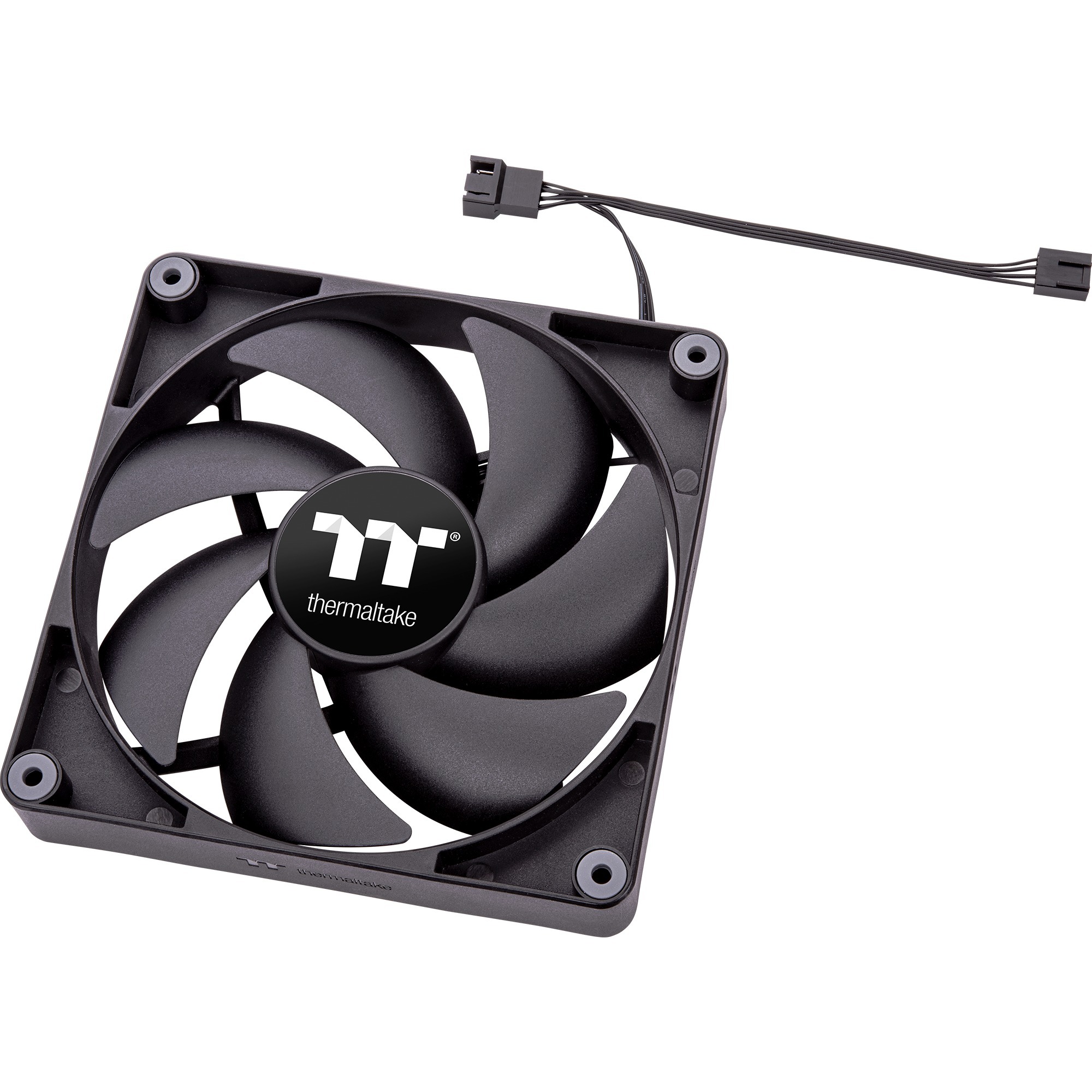 Thermaltake CT120 PC Cooling Fan, Gehäuselüfter schwarz, 2er Pack, 120 mm