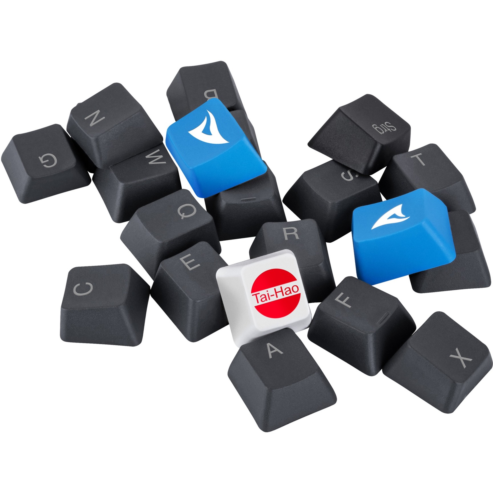 Sharkoon SKILLER SAC20 S4, Tastenkappe schwarz, 62 Stück, ANSI-Layout (US), für SKILLER SGK50 S4