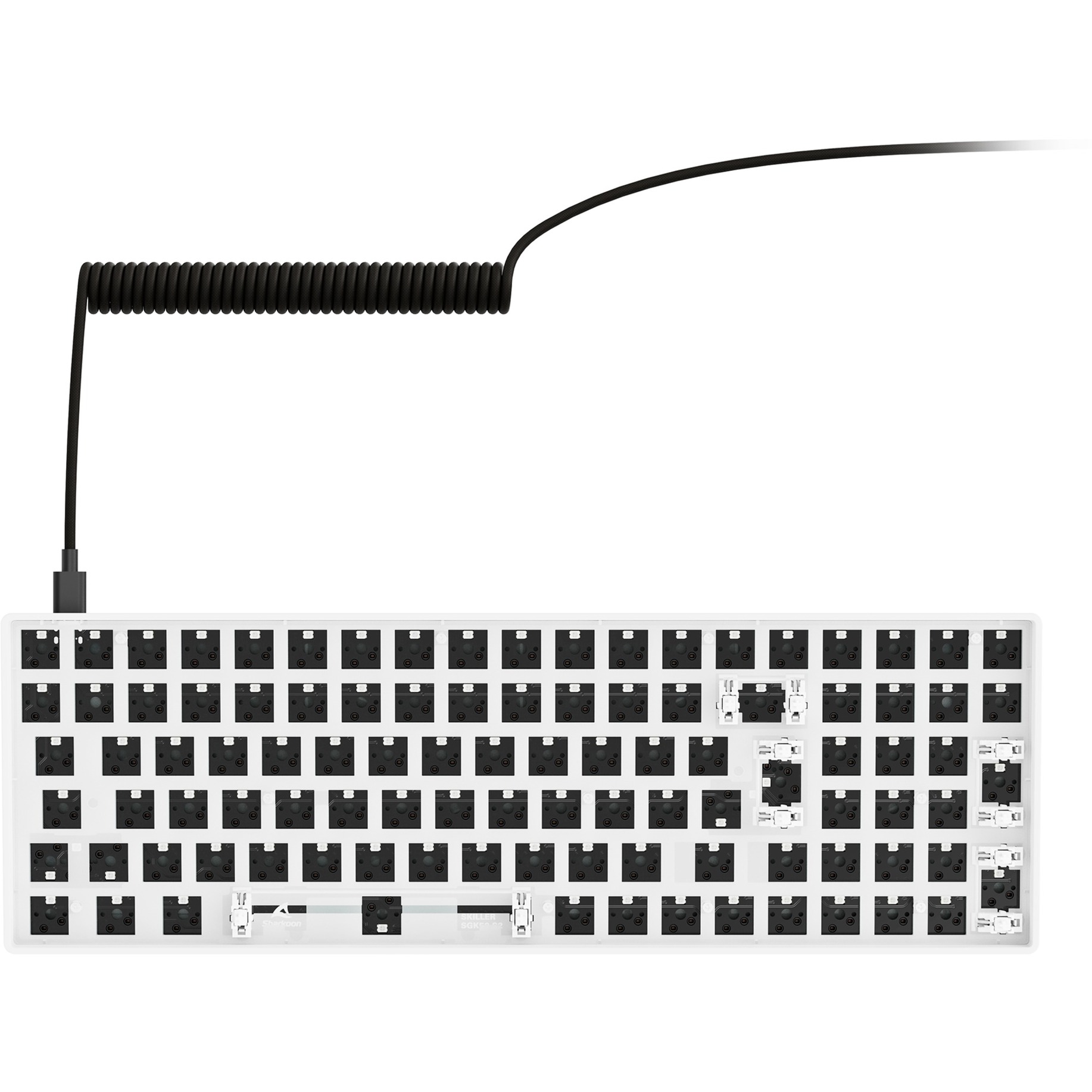 Sharkoon SKILLER SGK50 S2 Barebone, Gaming-Tastatur weiß