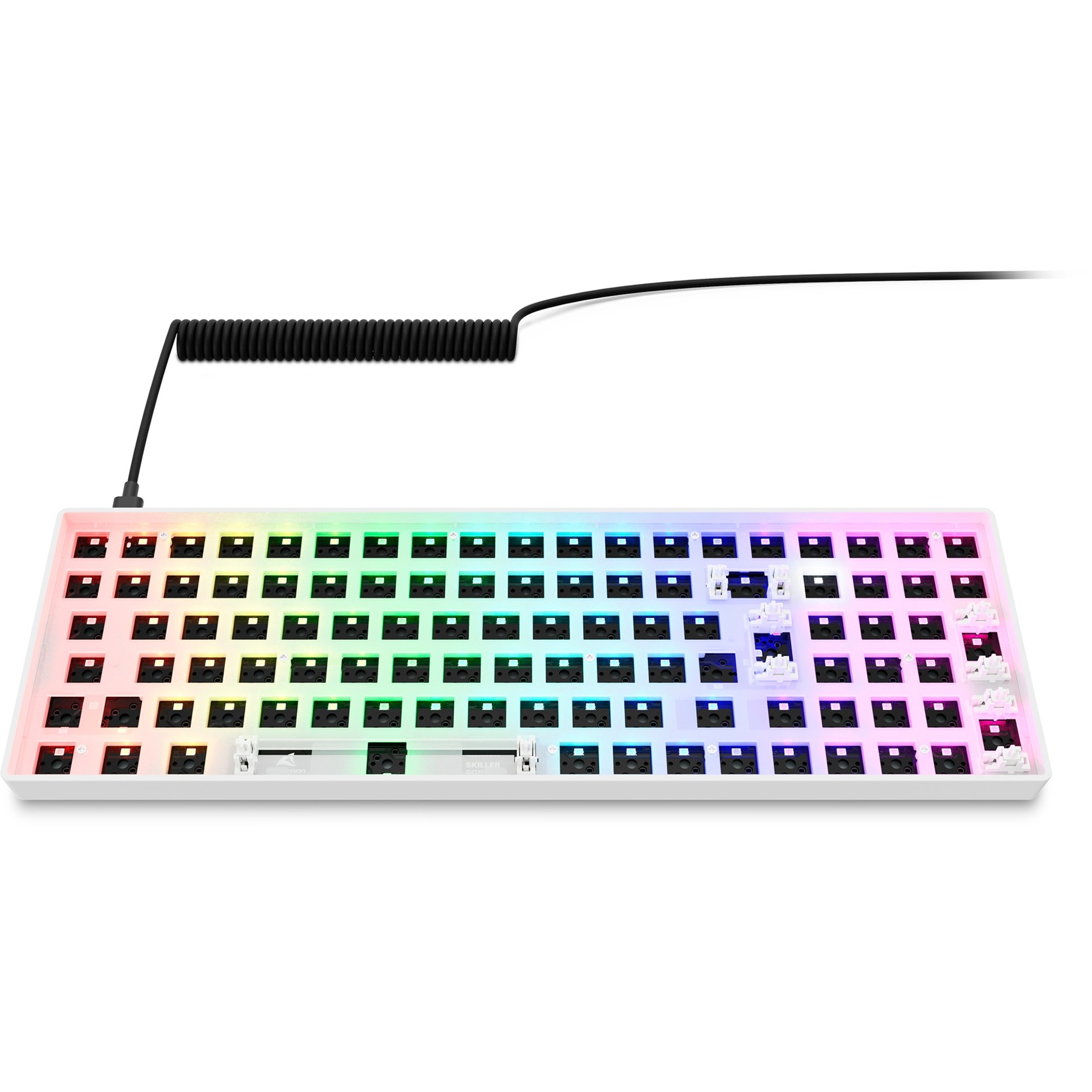 Sharkoon SKILLER SGK50 S2 Barebone, Gaming-Tastatur weiß