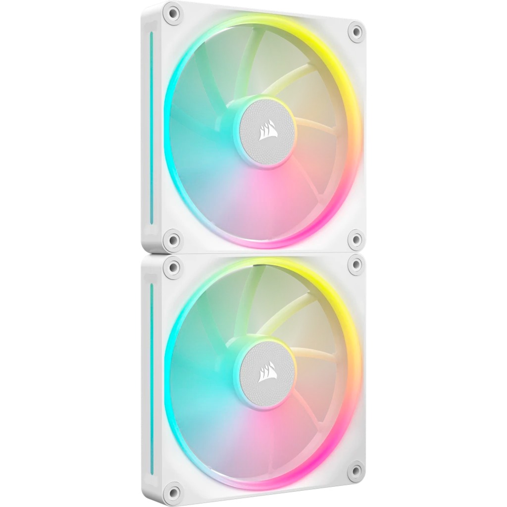 Corsair iCUE LINK LX140 RGB, Gehäuselüfter weiß, 2er Pack, 140 mm