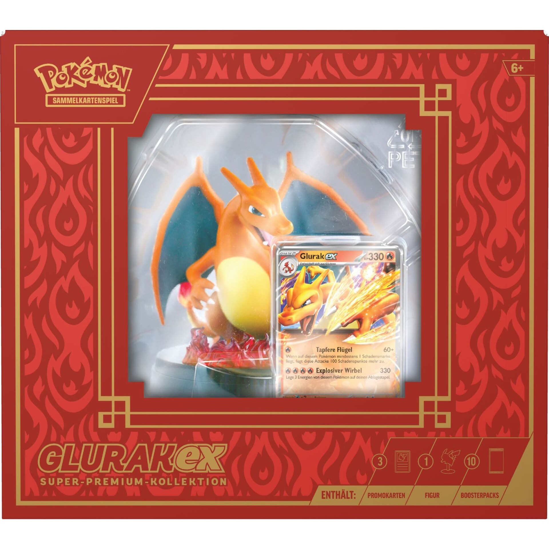 Pokémon-TCG: Glurak-ex Super-Premium-Kollektion, Sammelkarten