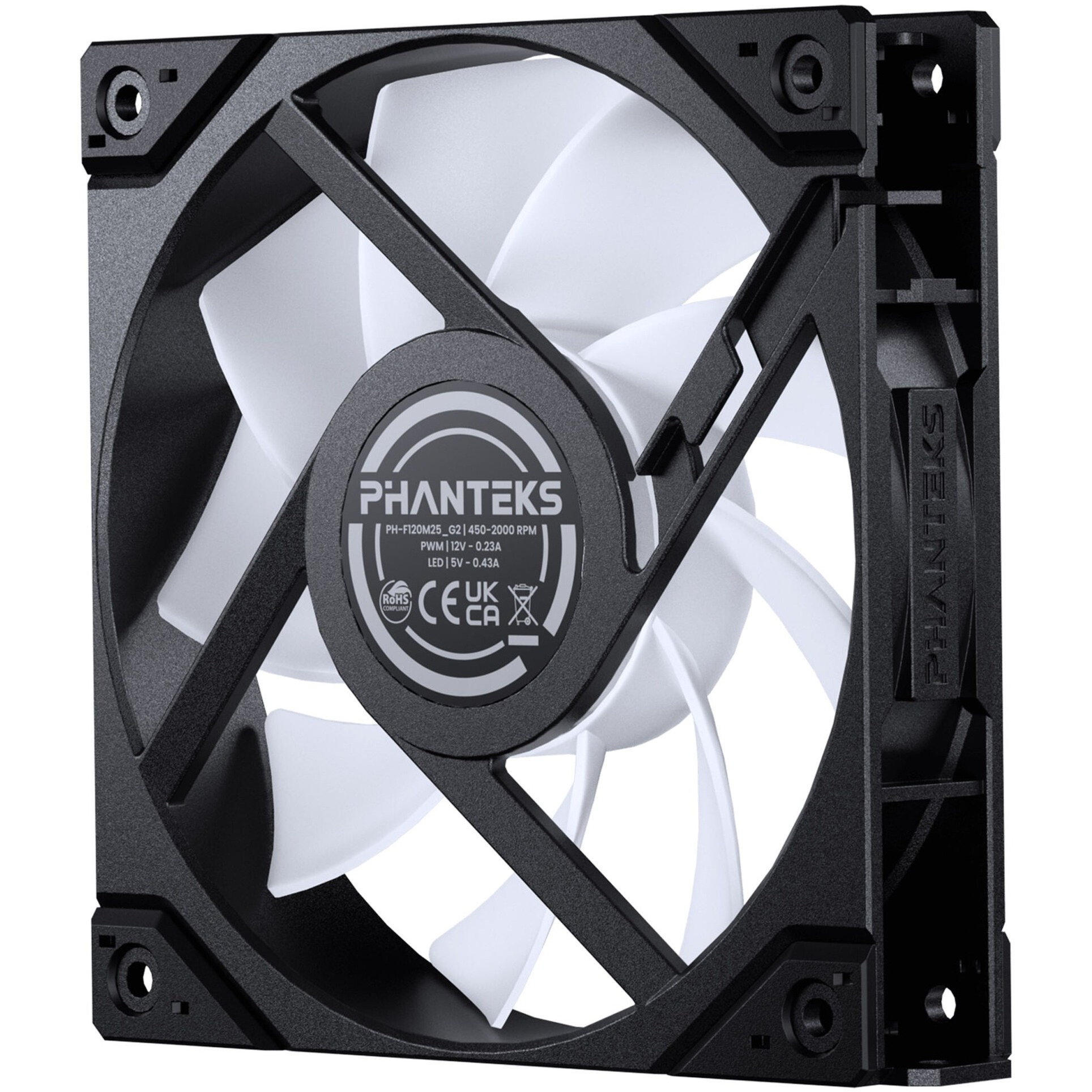 Phanteks M25G2-120 D-RGB, Gehäuselüfter schwarz, 120 mm