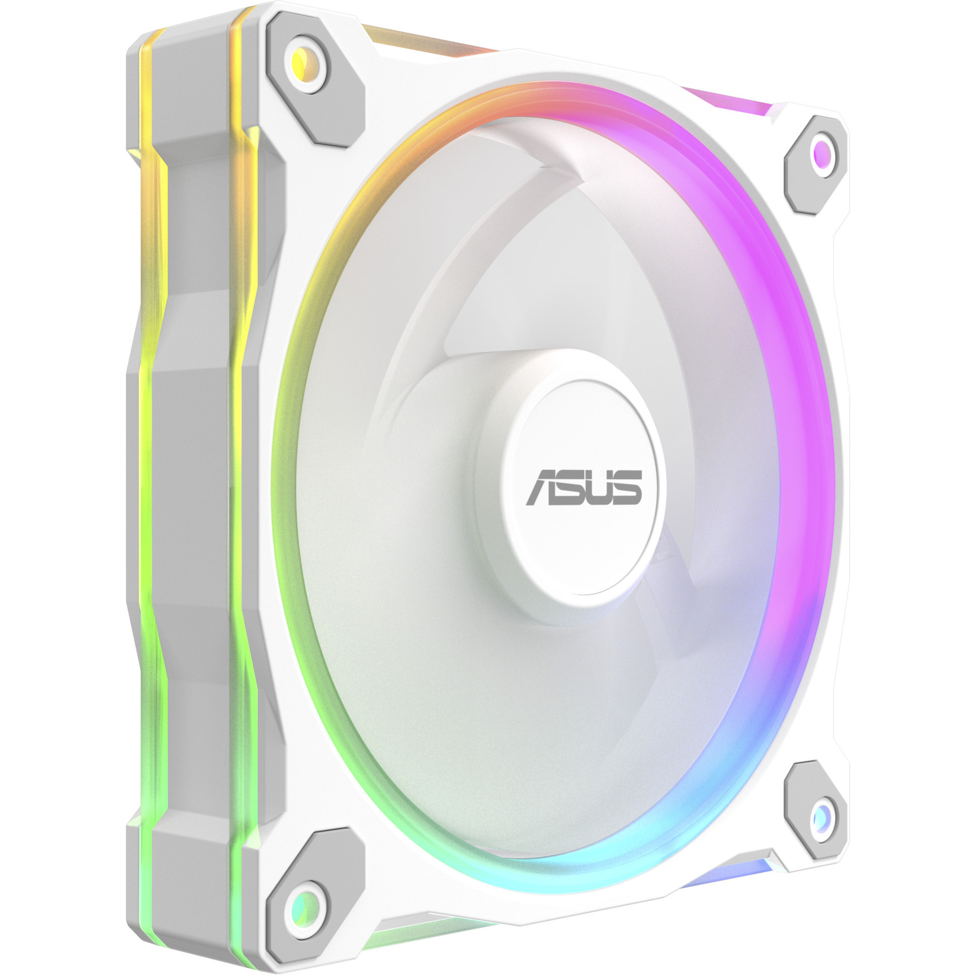 ASUS Prime MR120 ARGB Reverse Fan, Gehäuselüfter weiß, 120 mm