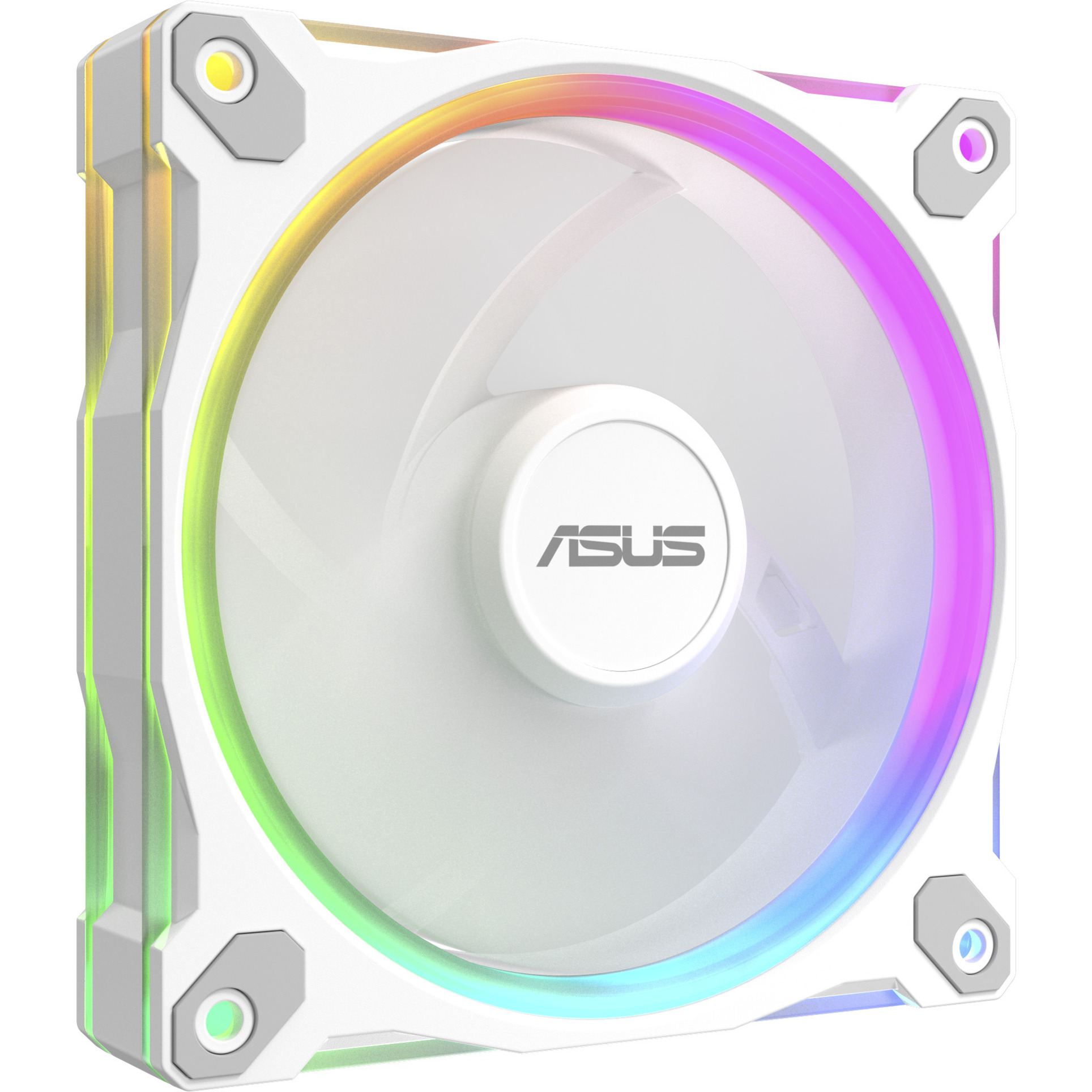 ASUS Prime MR120 ARGB Reverse Fan, Gehäuselüfter weiß, 120 mm
