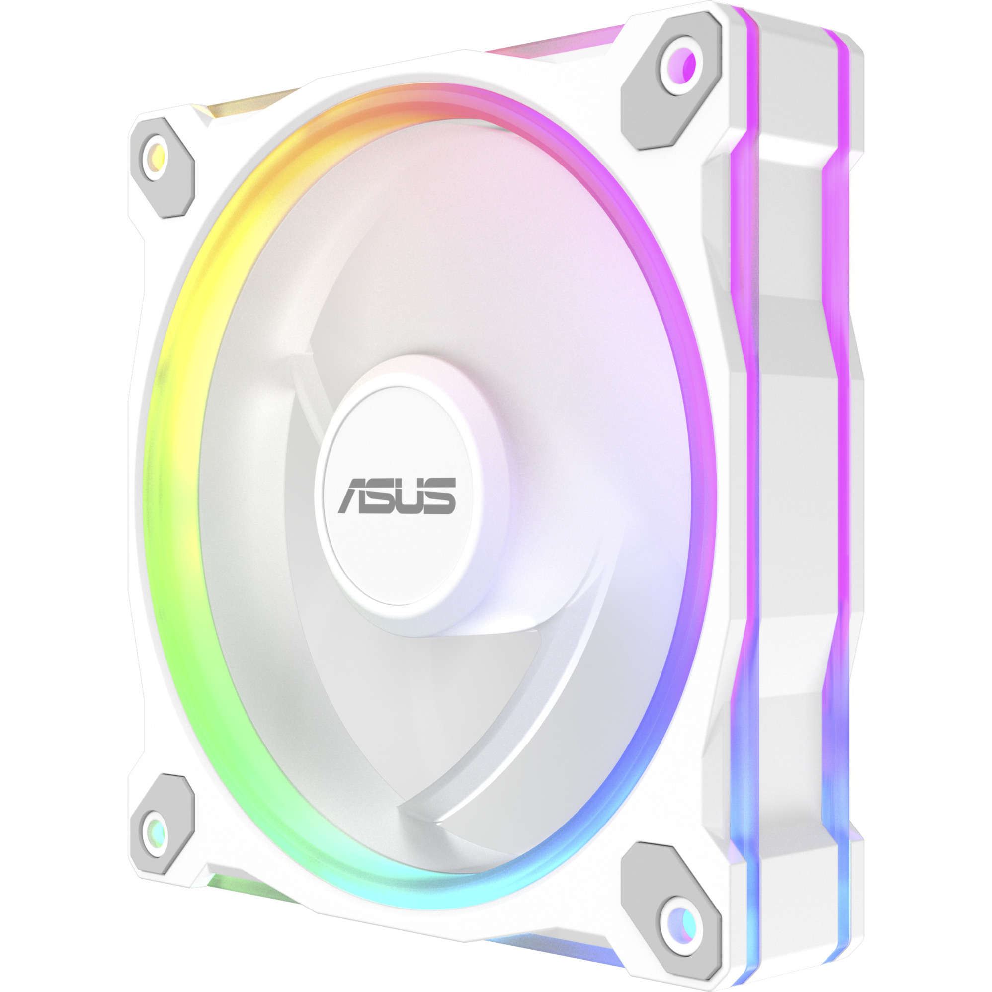 ASUS Prime MR120 ARGB Reverse Fan, Gehäuselüfter weiß, 120 mm