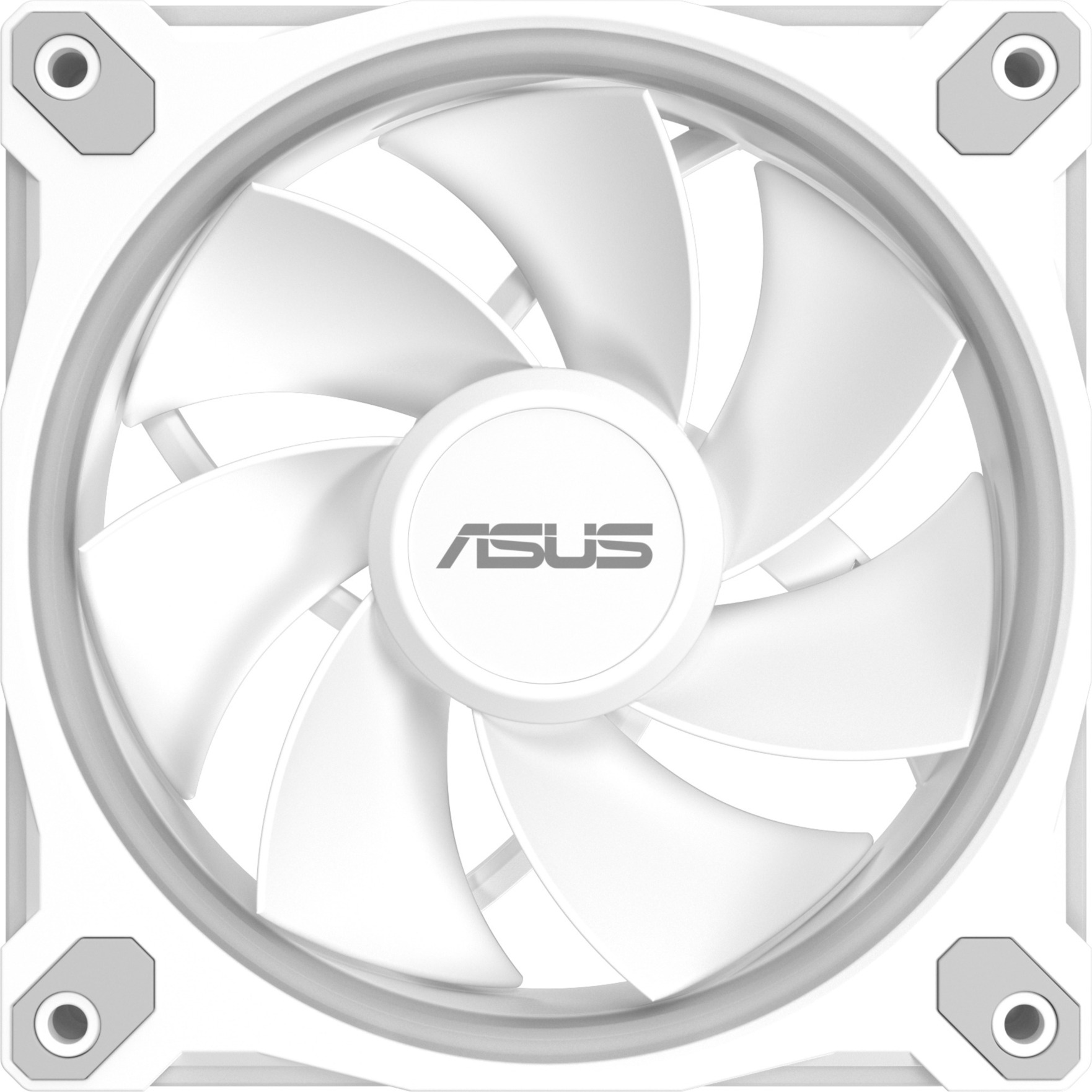 ASUS Prime MR120 ARGB Reverse Fan, Gehäuselüfter weiß, 120 mm