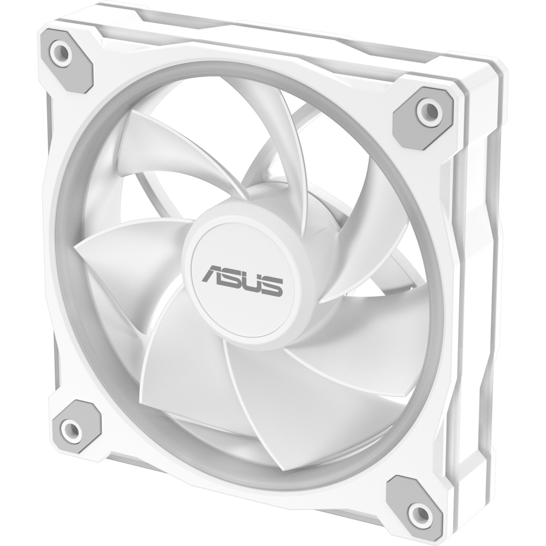 ASUS Prime MR120 ARGB Reverse Fan, Gehäuselüfter weiß, 120 mm