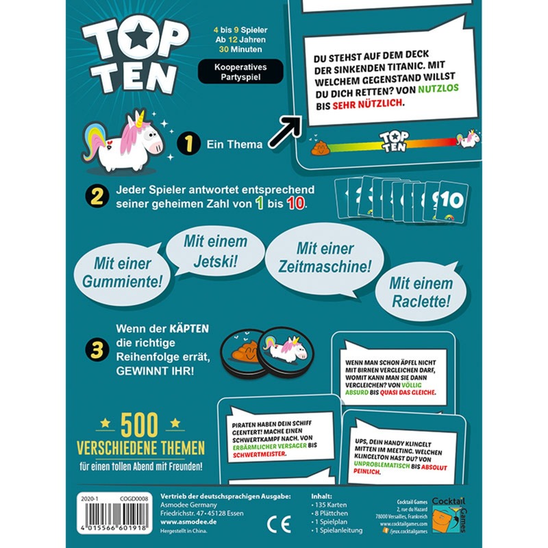 Asmodee Top Ten, Partyspiel