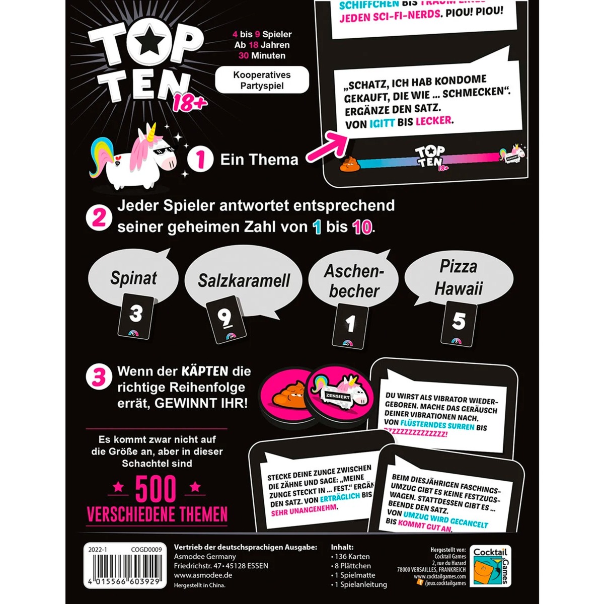 Asmodee Top Ten 18+, Partyspiel