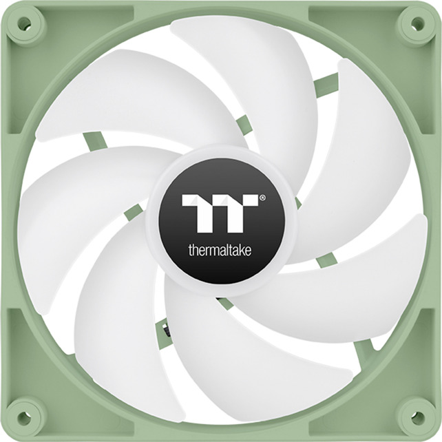 Thermaltake CT120 ARGB Sync PC Cooling Fan Matcha Green, Gehäuselüfter hellgrün, 2er Pack, ohne Controller, 120 mm
