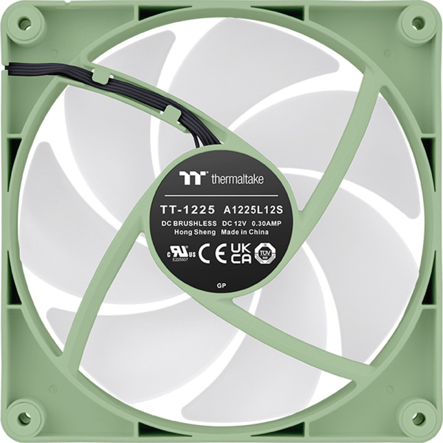 Thermaltake CT120 ARGB Sync PC Cooling Fan Matcha Green, Gehäuselüfter hellgrün, 2er Pack, ohne Controller, 120 mm