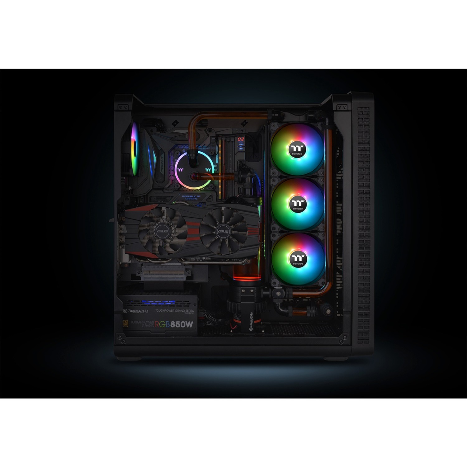 Thermaltake Pure 14 ARGB Sync Case Fan 3 Pack, Gehäuselüfter 3er Set, 140 mm