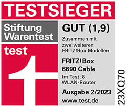 Stiftung Warentest Gut (1,9) Ausgabe 02/2023