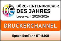 "Büro-Tintendrucker DES JAHRES" Leserwahl 2025/2026 Druckerchannel