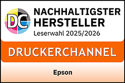 "Nachhaltigster Hersteller" Leserwahl 2025/2026, Druckerchannel