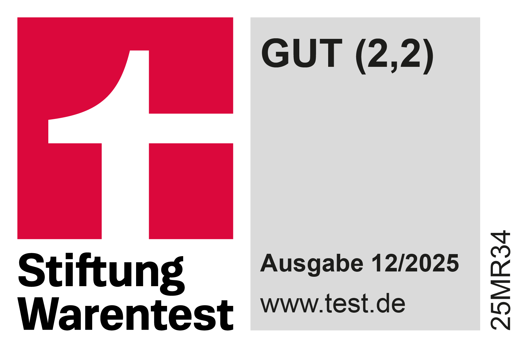 Stiftung Warentest, gut (2.2)