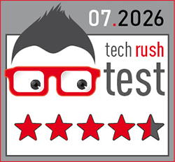 4,5 von 5 Sternen, 07/2026, Techrush Test