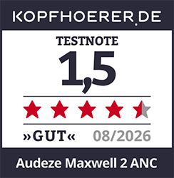 Testnote 1,5 (Gut) 08/2026 Kopfhoerer.de