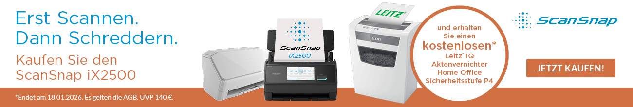 Erst Scannen. Dann Schreddern