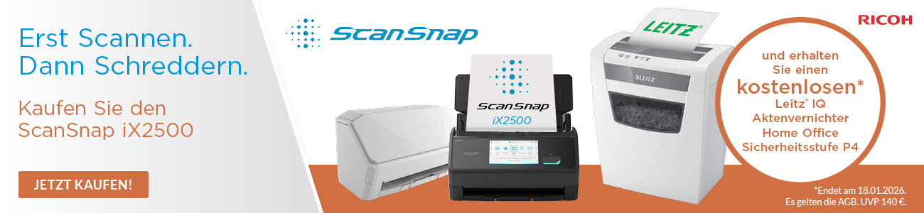 Erst Scannen. Dann Schreddern
