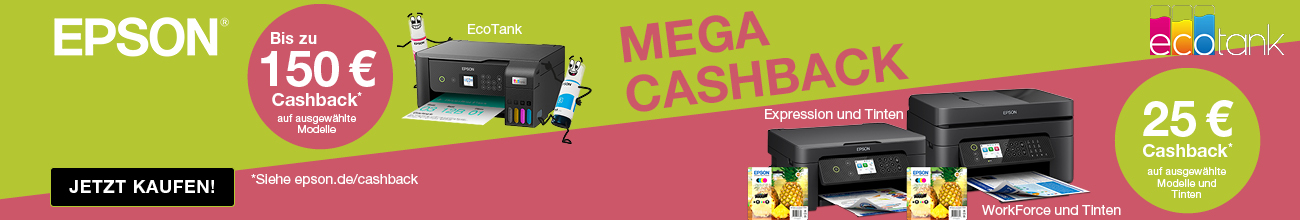Pop-Up: Epson Ecotank 50 Jahre – Cashback statt Konfetti
