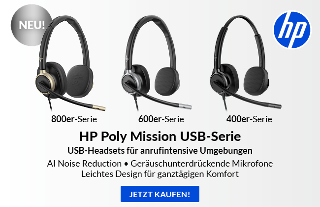 HP Poly Mission USB-Headsets